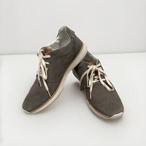 Hush Puppies Men's 11 The Good Laceup Gray Suede Sneakers Bounce Plus Comfort